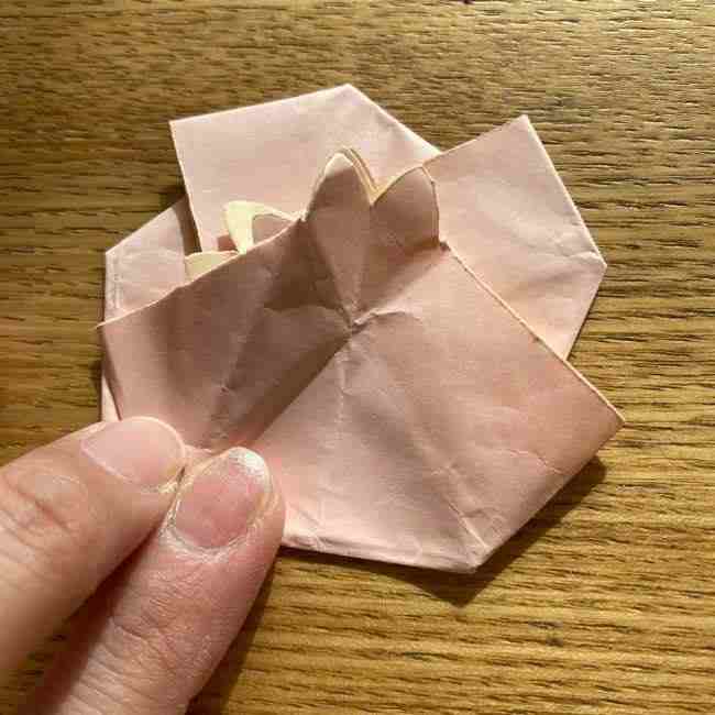桜の折り紙 メッセージカードの折り方作り方 (45)