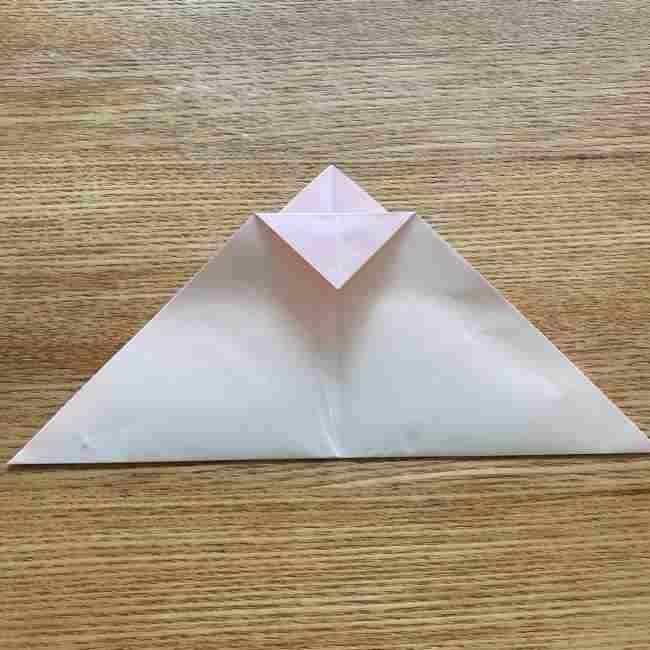 桜の折り紙 メッセージカードの折り方作り方 (7)