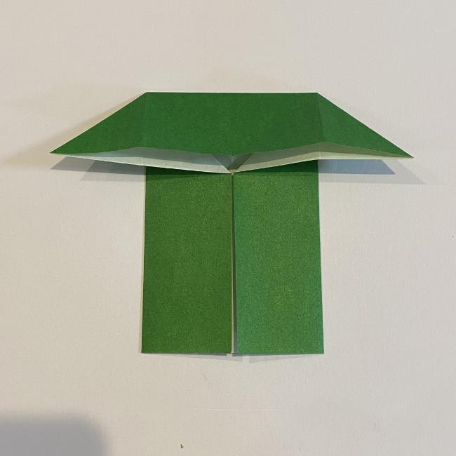 跳ねないカエルの折り紙＊折り方作り方 (11)