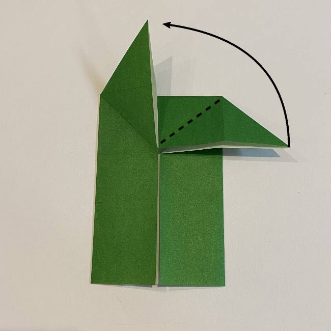 跳ねないカエルの折り紙＊折り方作り方 (12)