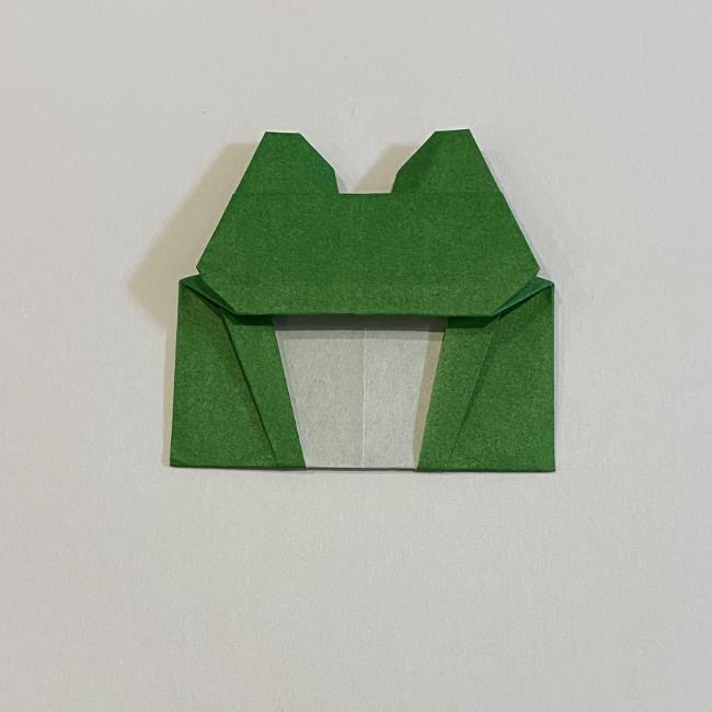 跳ねないカエルの折り紙＊折り方作り方 (31)