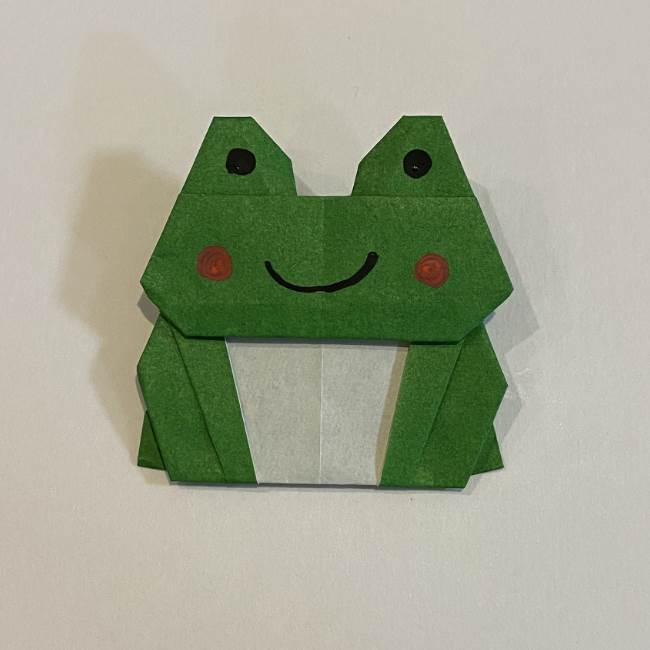 跳ねないカエルの折り紙＊折り方作り方 (35)