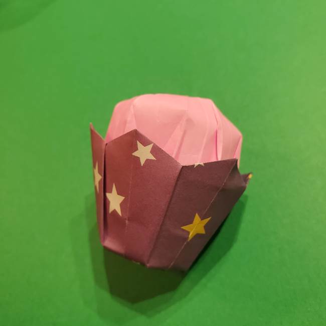 折り紙のおもちゃアイスクリームカップ 立体的で楽しい作り方折り方 子供と楽しむ折り紙 工作