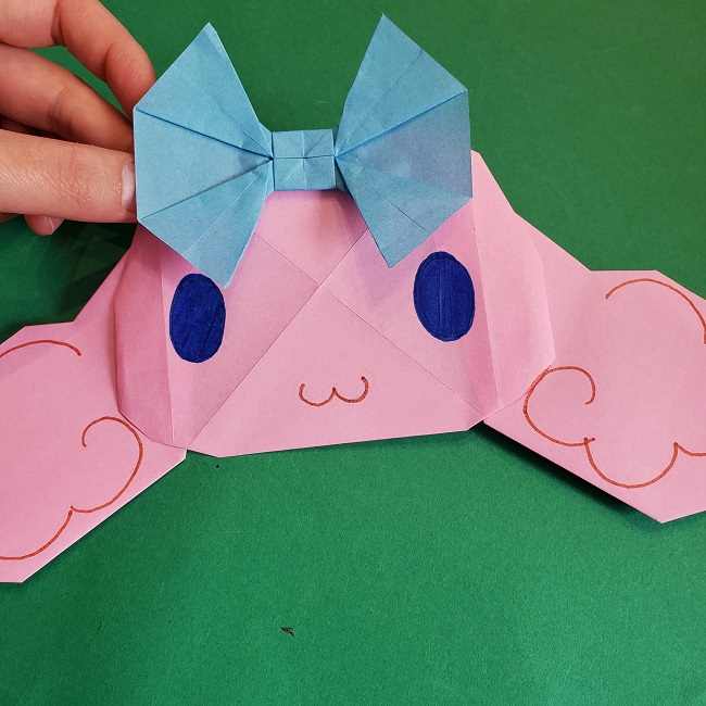 折り紙のポロン サンリオ シナモロール のキャラクターの簡単作り方折り方 子供と楽しむ折り紙 工作
