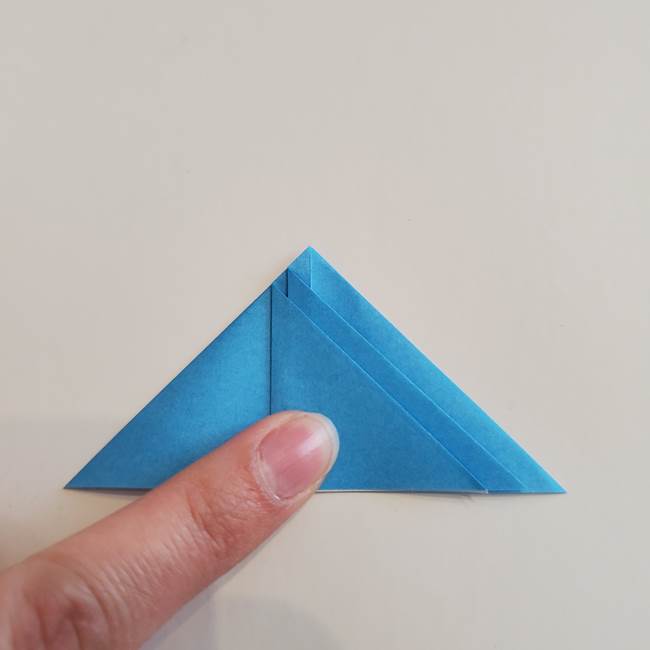 「朝顔(あさがお)のつぼみの折り紙 簡単な作り方折り方」(17)