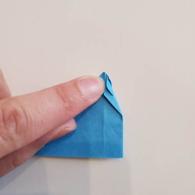 「朝顔(あさがお)のつぼみの折り紙 簡単な作り方折り方」(20)