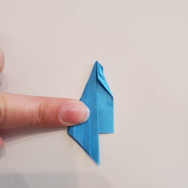 「朝顔(あさがお)のつぼみの折り紙 簡単な作り方折り方」(21)