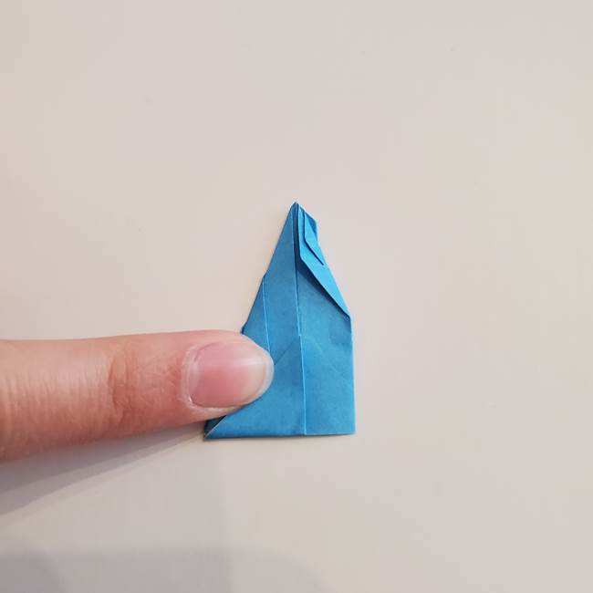 「朝顔(あさがお)のつぼみの折り紙 簡単な作り方折り方」(22)