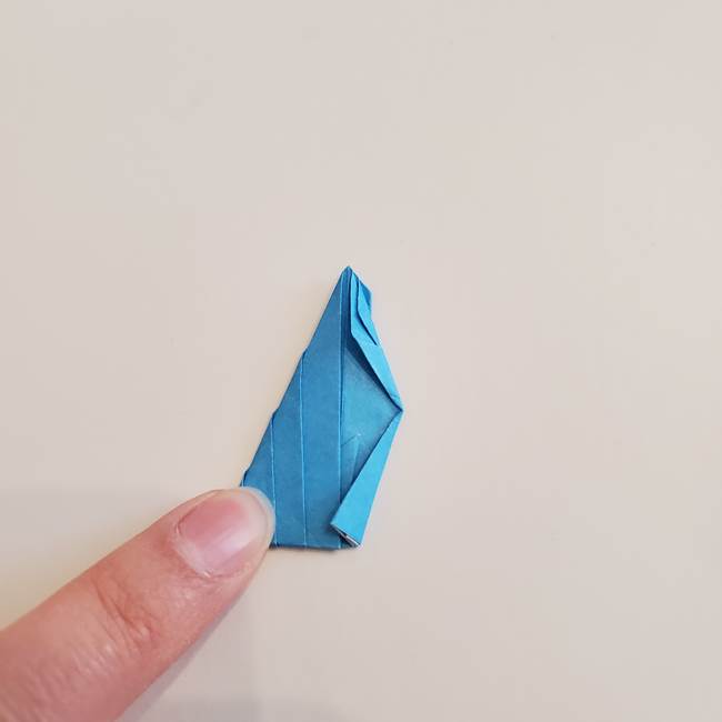「朝顔(あさがお)のつぼみの折り紙 簡単な作り方折り方」(25)