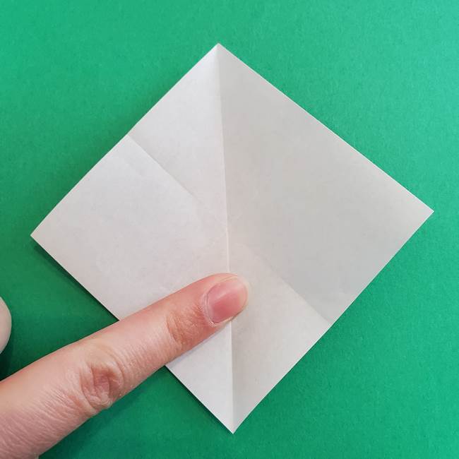 「朝顔(あさがお)のつぼみの折り紙 簡単な作り方折り方」(7)