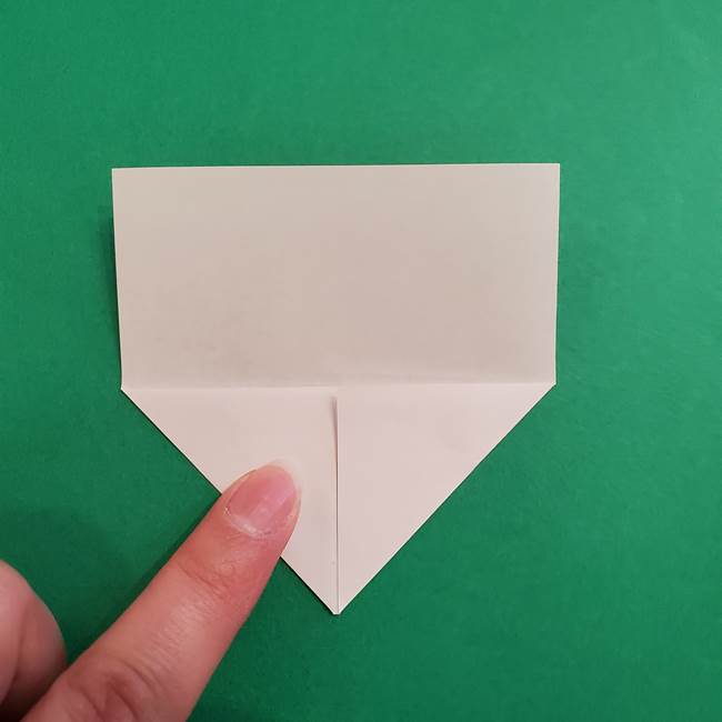 あかざの折り紙 顔の作り方(4)