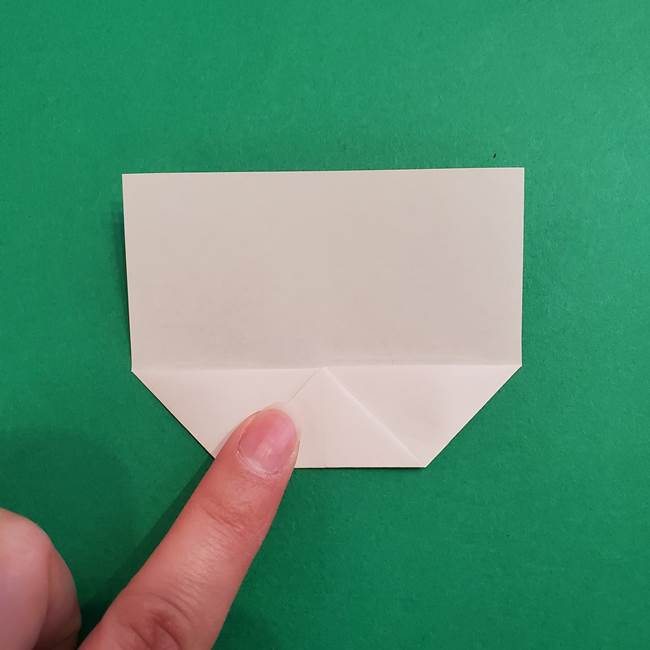 あかざの折り紙 顔の作り方(5)