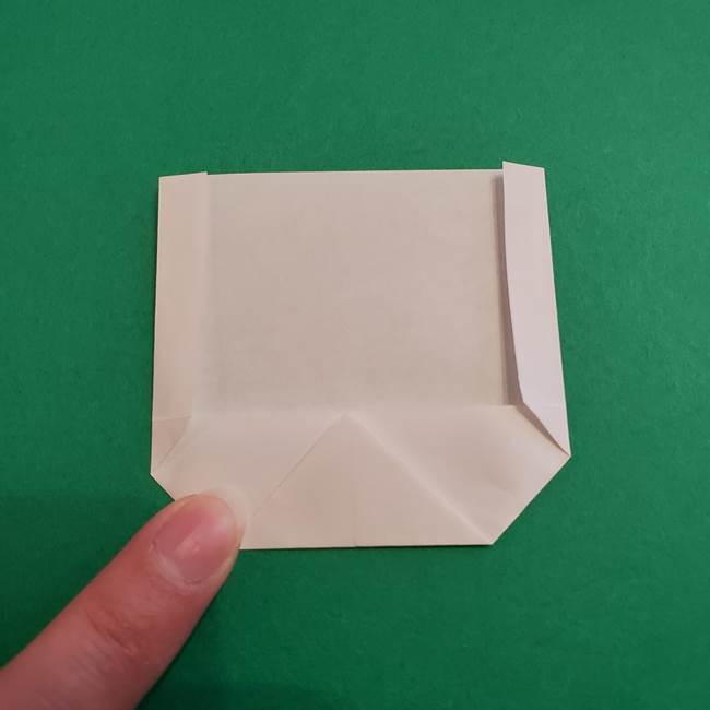 あかざの折り紙 顔の作り方(6)