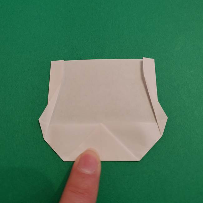 あかざの折り紙 顔の作り方(7)