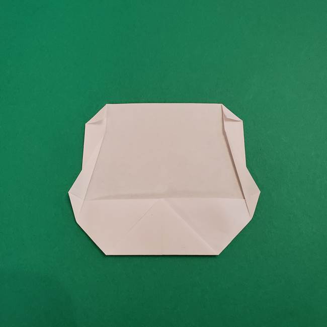 あかざの折り紙 顔の作り方(8)