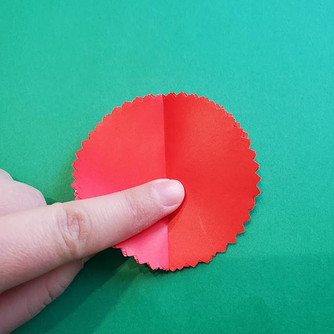 カーネーションの折り紙 本格的でリアルな花の作り方①花(10)