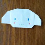 シナモロールの折り紙☆シナモンを簡単な作り方折り方で子供と作ったよ！
