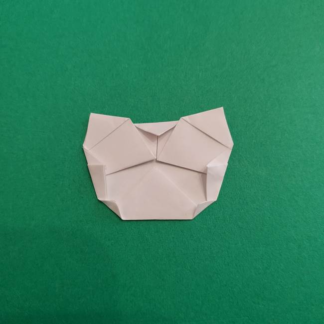 スイカと猫(ネコ)の折り紙は簡単♪③にゃんこ(10)