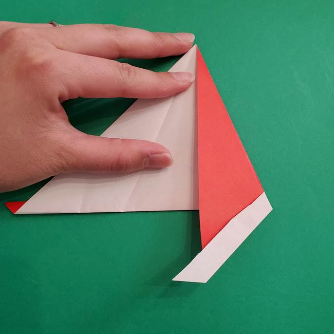 スイカの折り紙 3歳の年少の娘と一緒に手作り☆(6)