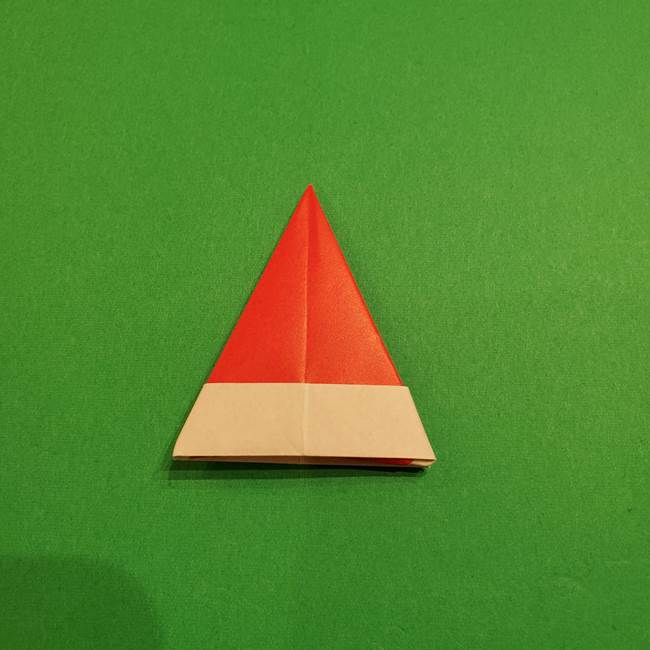 スイカの折り紙 両面とも三角になる作り方折り方(35)