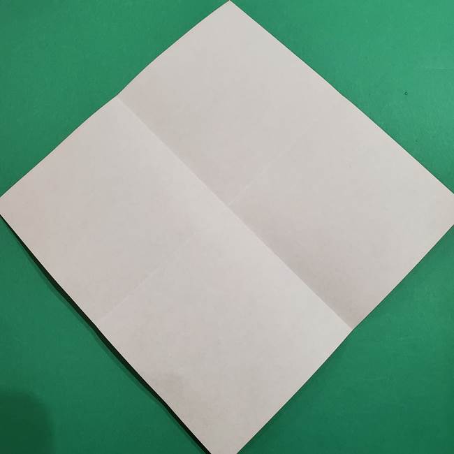スイカの折り紙 両面とも三角になる作り方折り方(5)