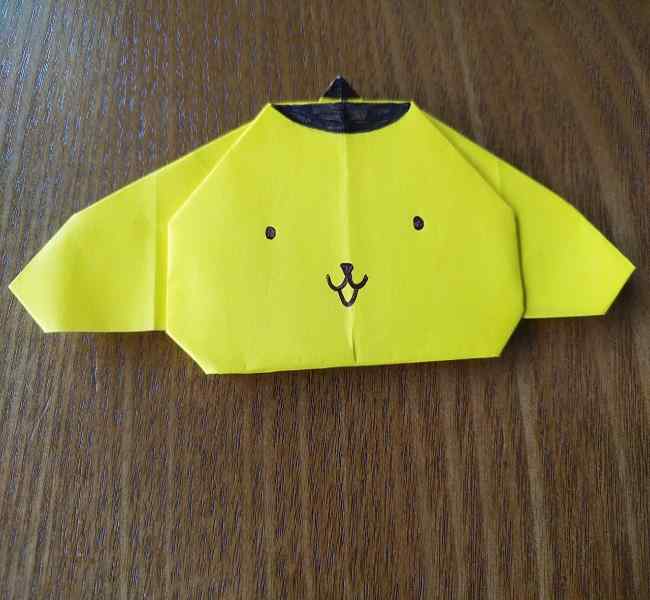 ポムポムプリンの折り紙 作り方折り方(わかりやすい折り図つき) (11)