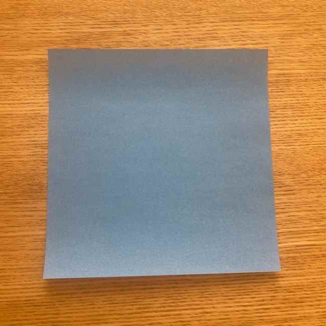 妖怪ウォッチの折り紙 デカニャンの折り方(顔)作り方 (1)