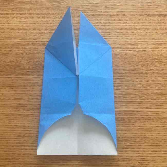 妖怪ウォッチの折り紙 デカニャンの折り方(顔)作り方 (18)