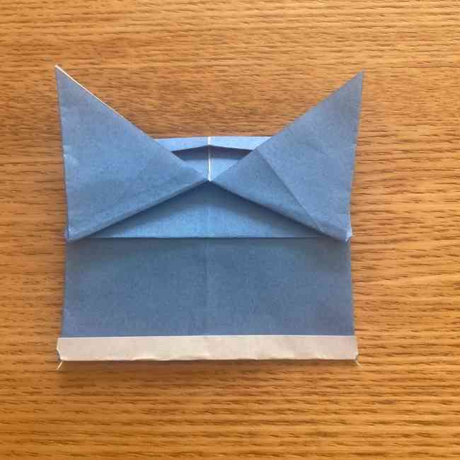 妖怪ウォッチの折り紙 デカニャンの折り方(顔)作り方 (25)