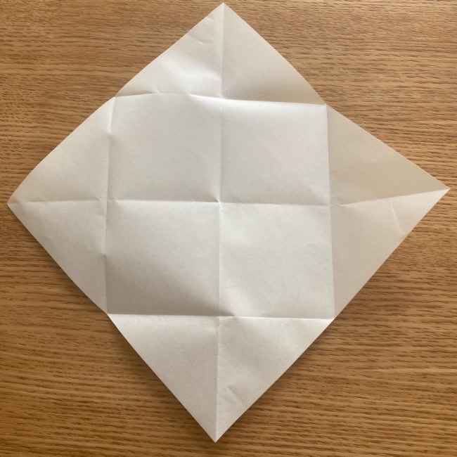 折り紙 パイナップルの簡単な作り方(実の折り方 (6)