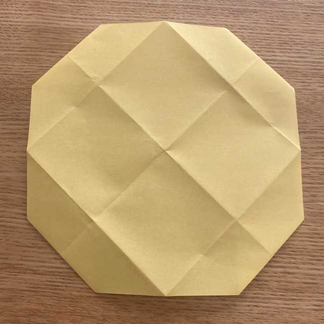 折り紙 パイナップルの簡単な作り方(実の折り方 (9)