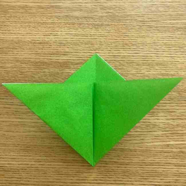 折り紙 パイナップルの簡単な作り方(葉の折り方) (10)