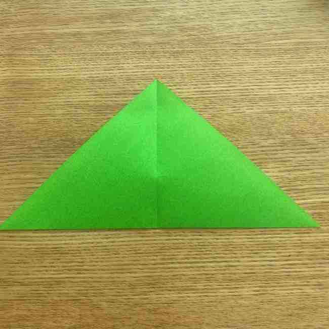 折り紙 パイナップルの簡単な作り方(葉の折り方) (4)