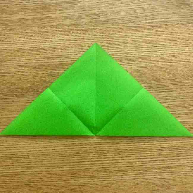折り紙 パイナップルの簡単な作り方(葉の折り方) (6)