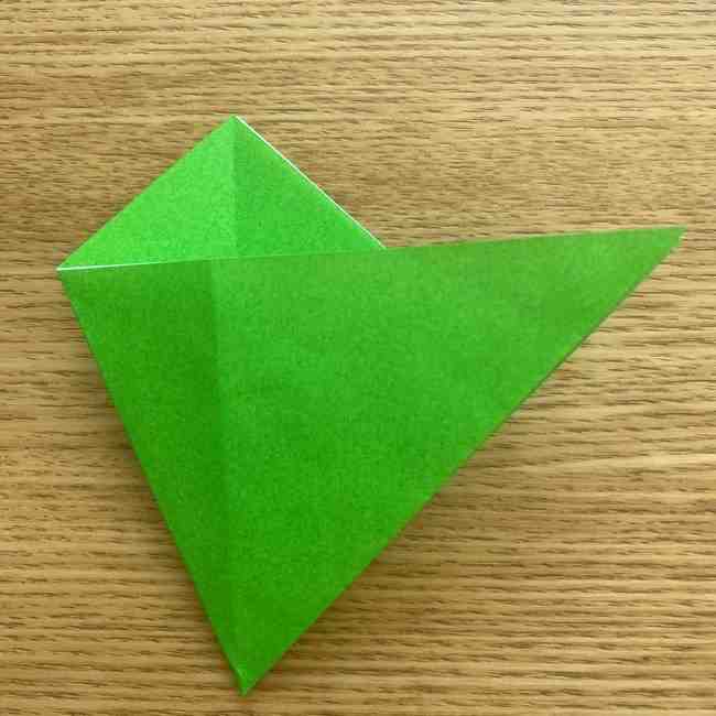 折り紙 パイナップルの簡単な作り方(葉の折り方) (9)