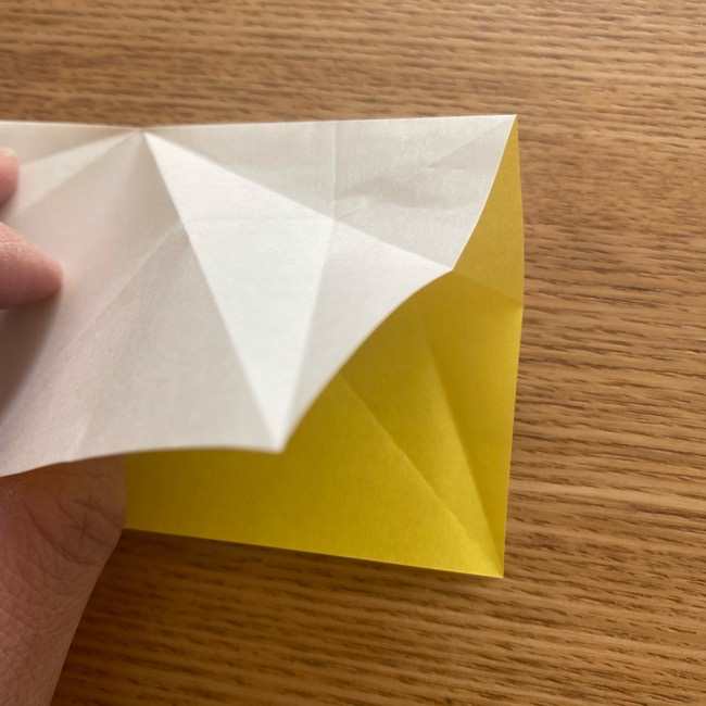 折り紙 皮むきバナナの折り方作り方(立体的) (13)