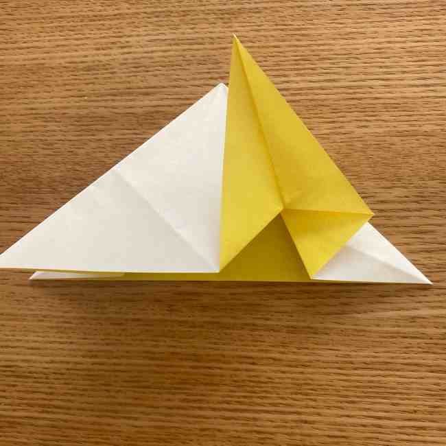 折り紙 皮むきバナナの折り方作り方(立体的) (18)
