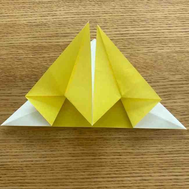 折り紙 皮むきバナナの折り方作り方(立体的) (19)