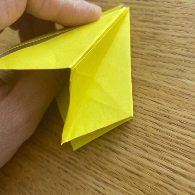 折り紙 皮むきバナナの折り方作り方(立体的) (23)