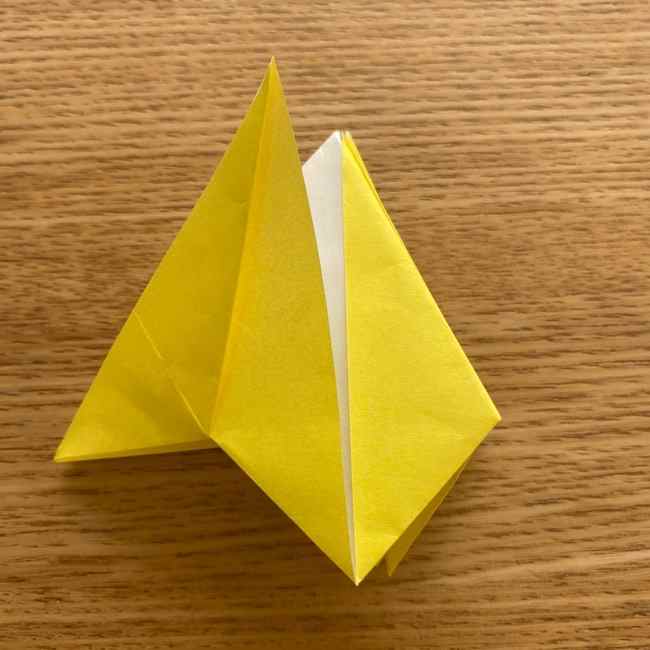 折り紙 皮むきバナナの折り方作り方(立体的) (24)