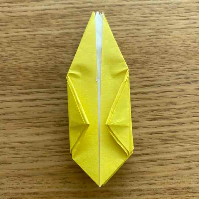 折り紙 皮むきバナナの折り方作り方(立体的) (27)