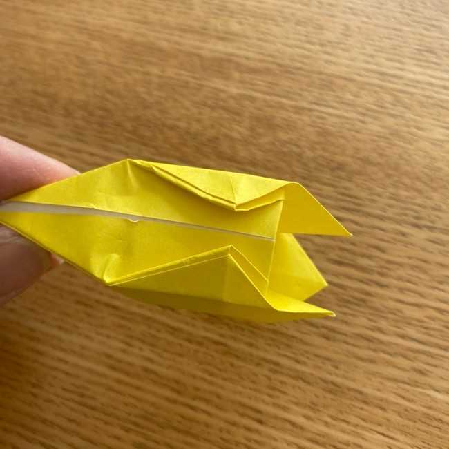 折り紙 皮むきバナナの折り方作り方(立体的) (29)