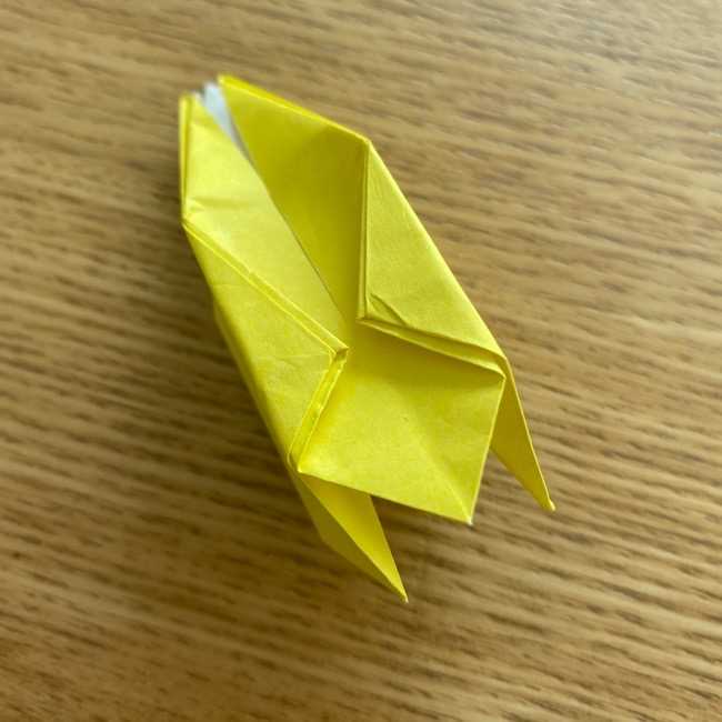折り紙 皮むきバナナの折り方作り方(立体的) (30)