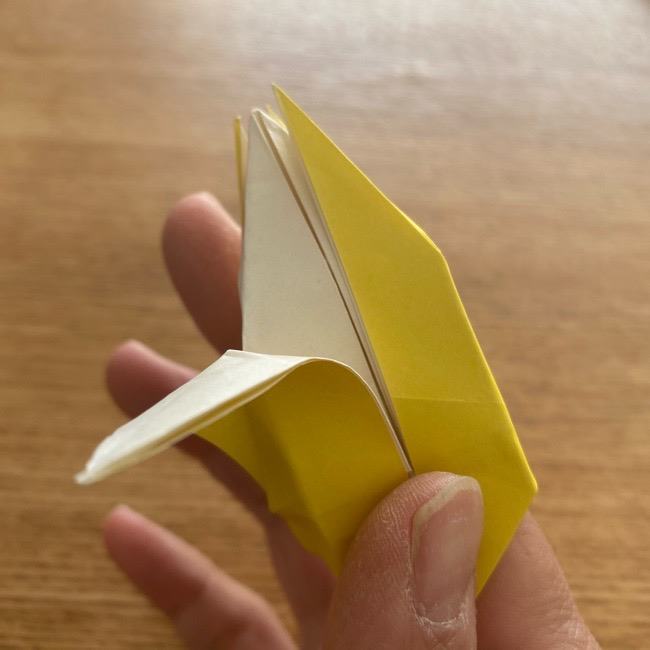 折り紙 皮むきバナナの折り方作り方(立体的) (32)
