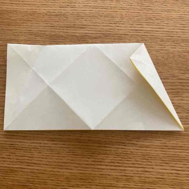 折り紙 皮むきバナナの折り方作り方(立体的) (7)