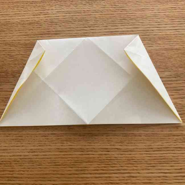 折り紙 皮むきバナナの折り方作り方(立体的) (8)