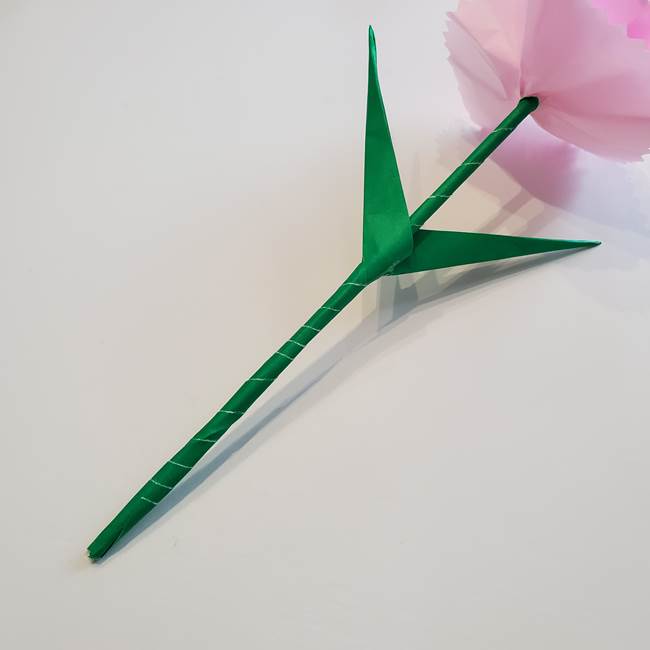 折り紙「カーネーションの葉っぱ」の折り方作り方②組み合わせ(14)