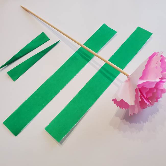 折り紙「カーネーションの葉っぱ」の折り方作り方②組み合わせ(2)