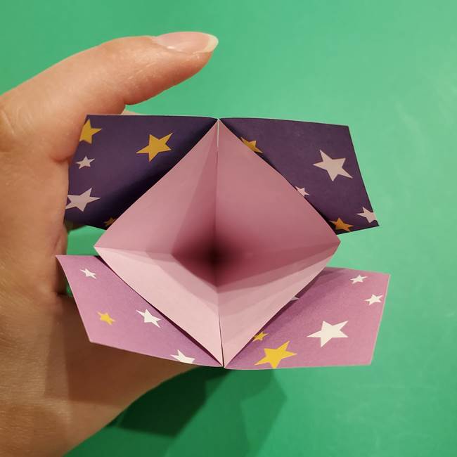 折り紙おもちゃ アイスクリーム カップの作り方折り方②カップ(20)