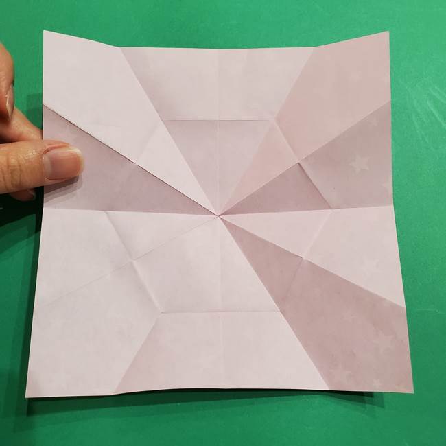 折り紙おもちゃ アイスクリーム カップの作り方折り方②カップ(25)